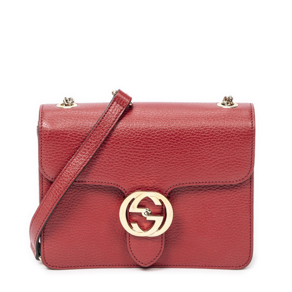 Gucci Small Interlocking GG Chain Crossbody - Picture 1 of 10